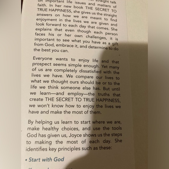 Hardback Book The Secret To True Happiness by Joyce Meyer - Picture 10 of 12